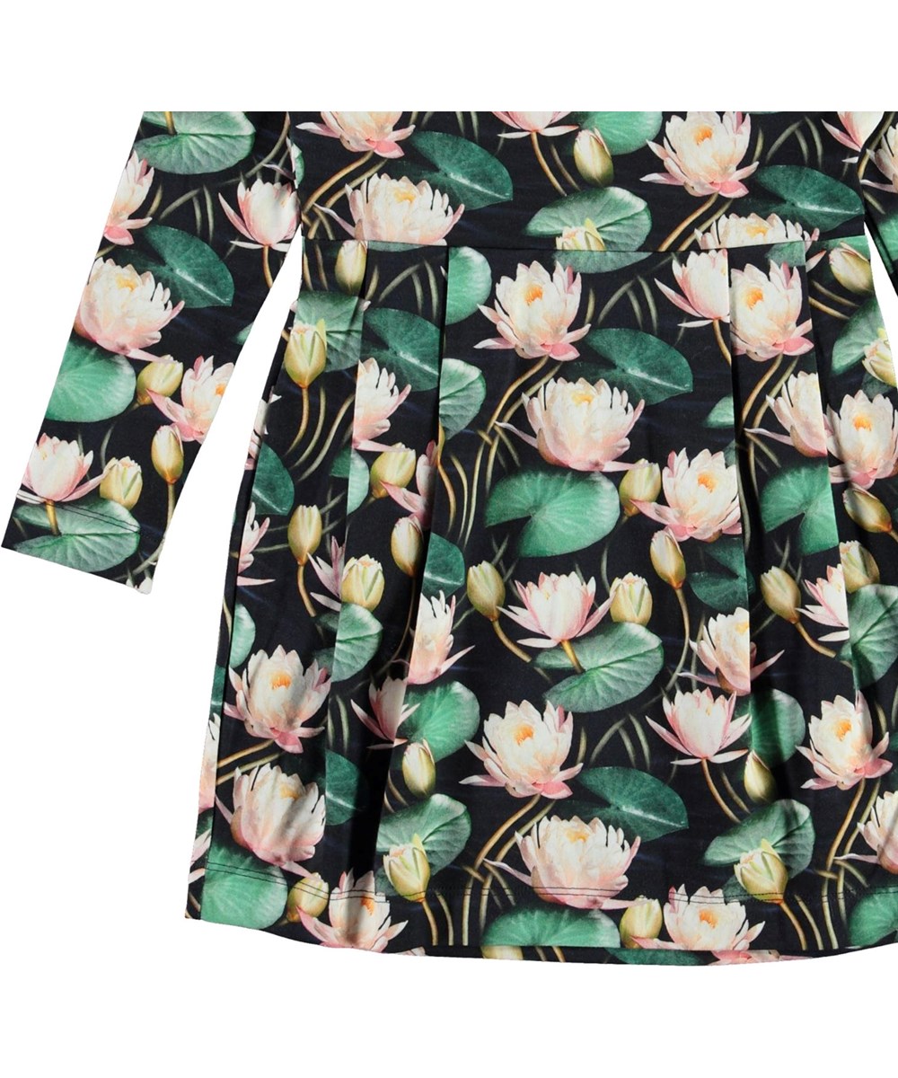 Cindarell - Water Lilies - Biologische jurk met  print van waterlelies