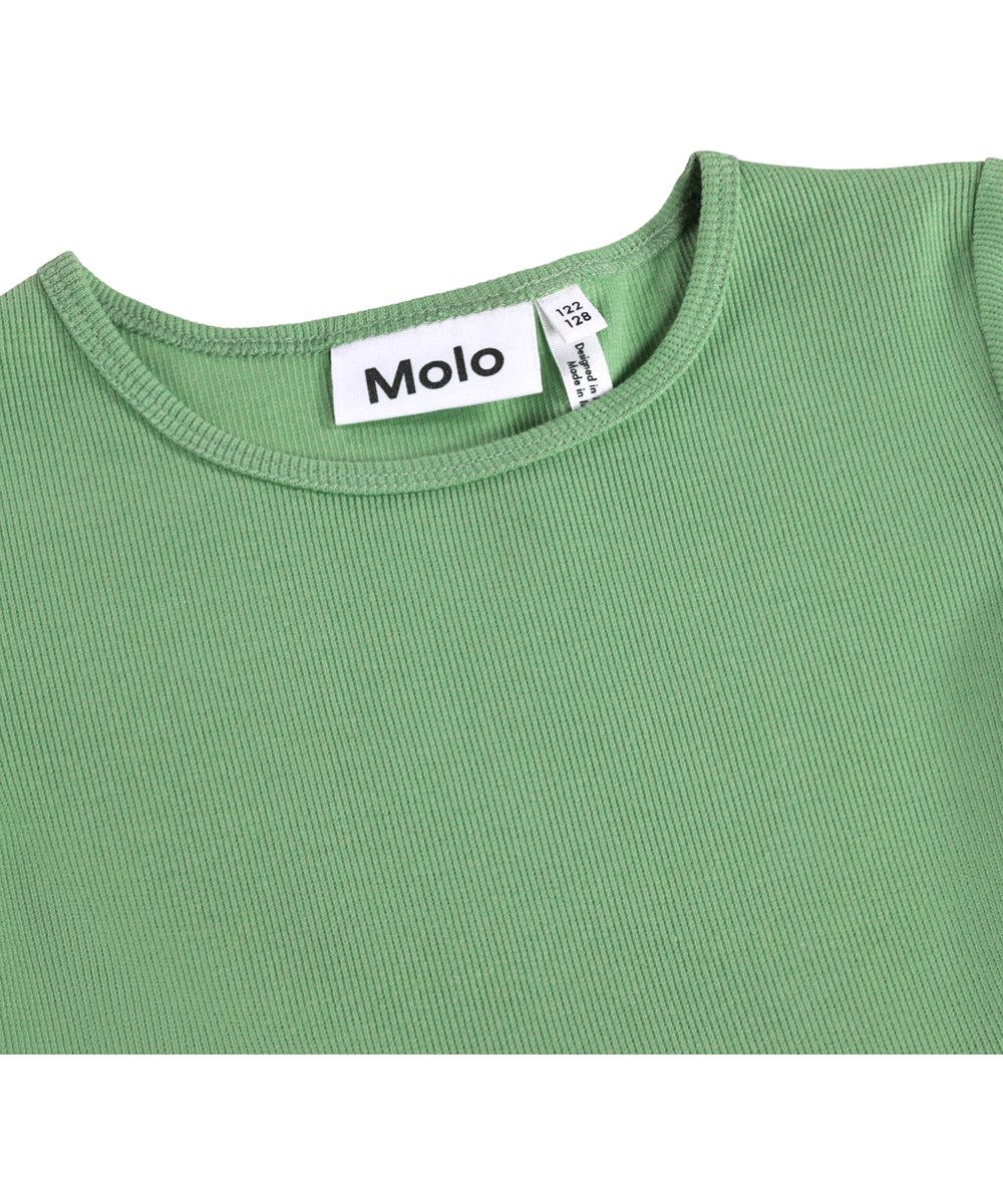 Cissa - Flora Collector - Perzikkleurige kinderjurk met een paardenprint gemaakt van biologisch katoen 