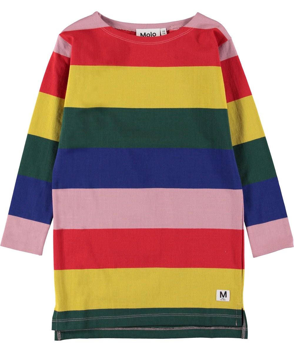 Colory - Midwinter Rainbow - Jurk in regenboogkleuren.