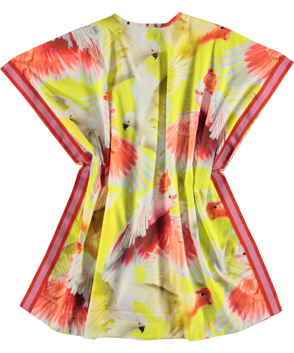 Corliss - Big Cockatoos - Kaftan jurk met papagaaien
