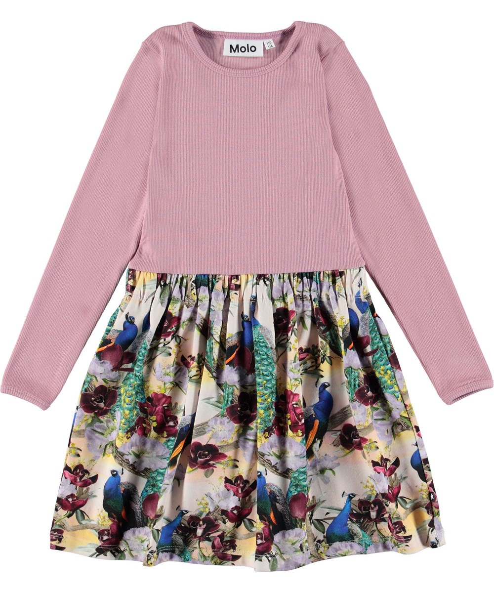 Credence - Oriental Peacocks - Tweedelige jurk met pauwen.