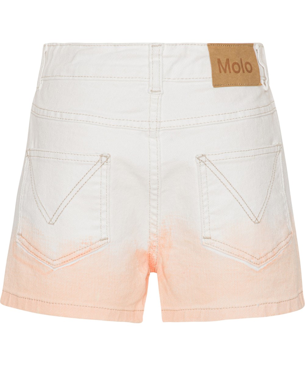 Alisha - Powder - Roze en witte korte spijkerbroek