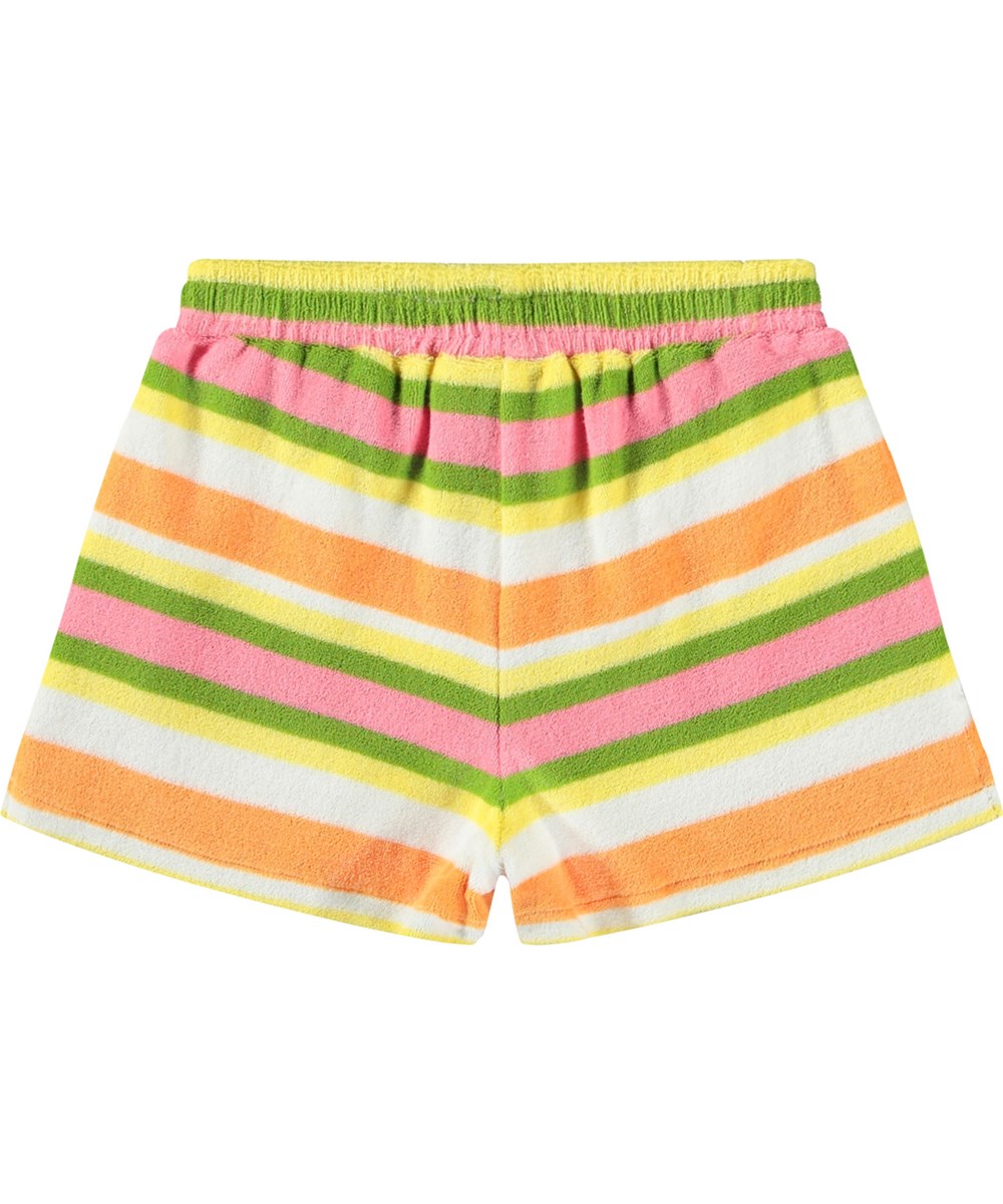 Angel - Happy Stripe - Gestreepte kindershort van katoenen badstof.