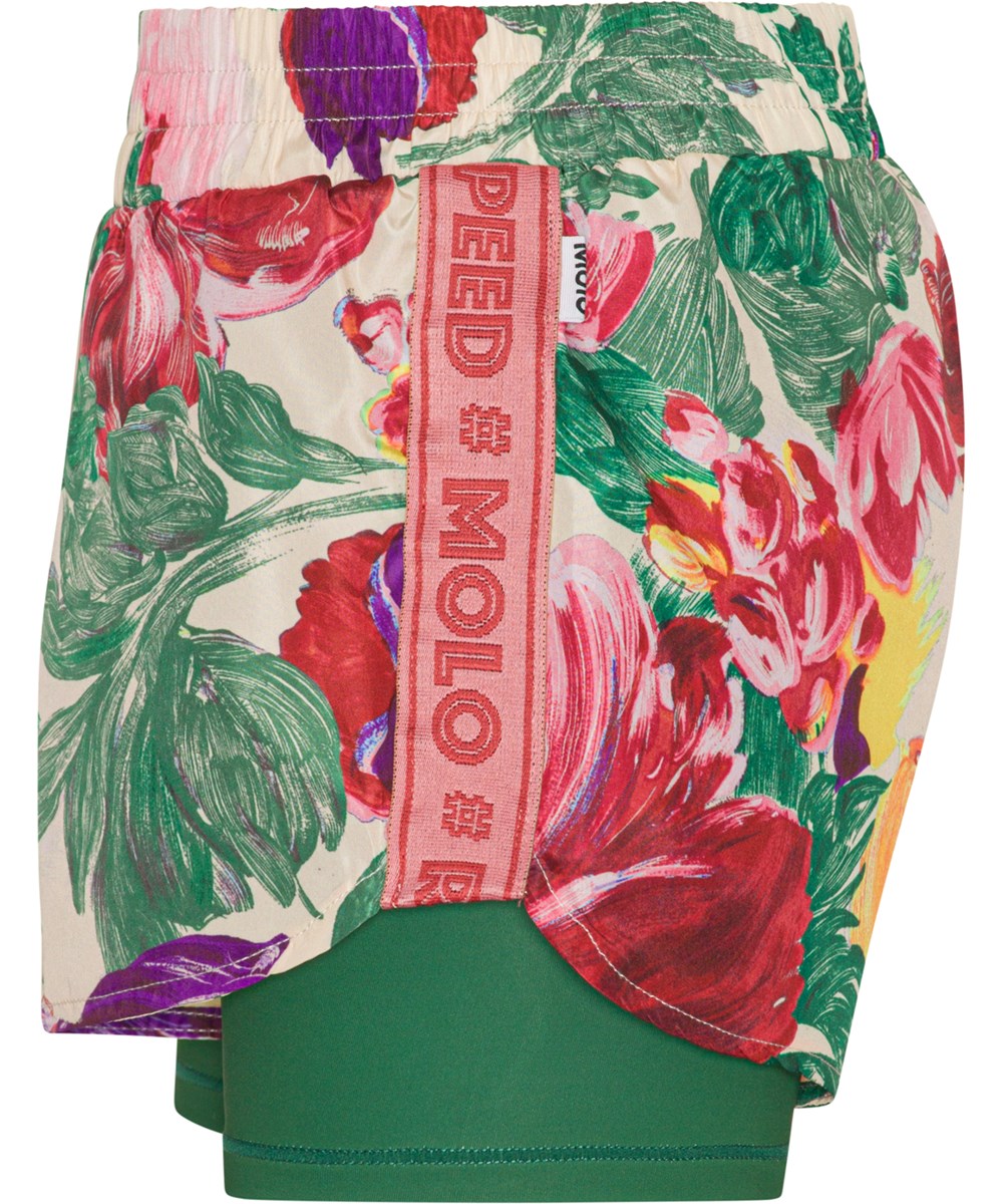 Omari - Energy Flowers - Sportbroek met bloemenprint