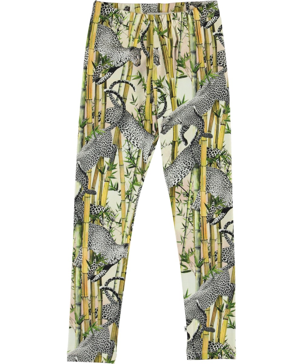 Niki - Flying Leopard - Biologische legging met luipaarden