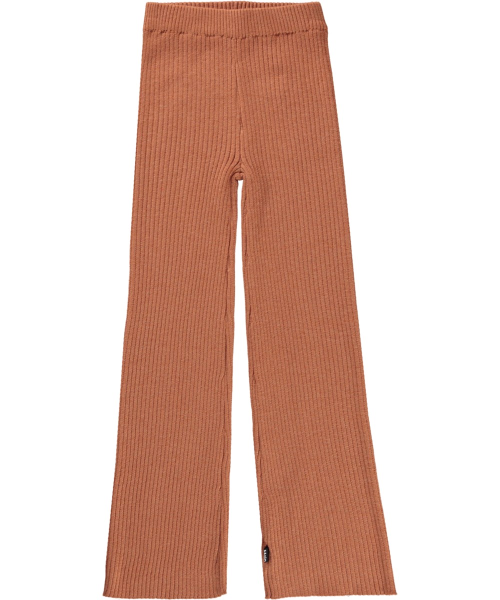 Niya - Rose Mist - Gestreepte rib broek