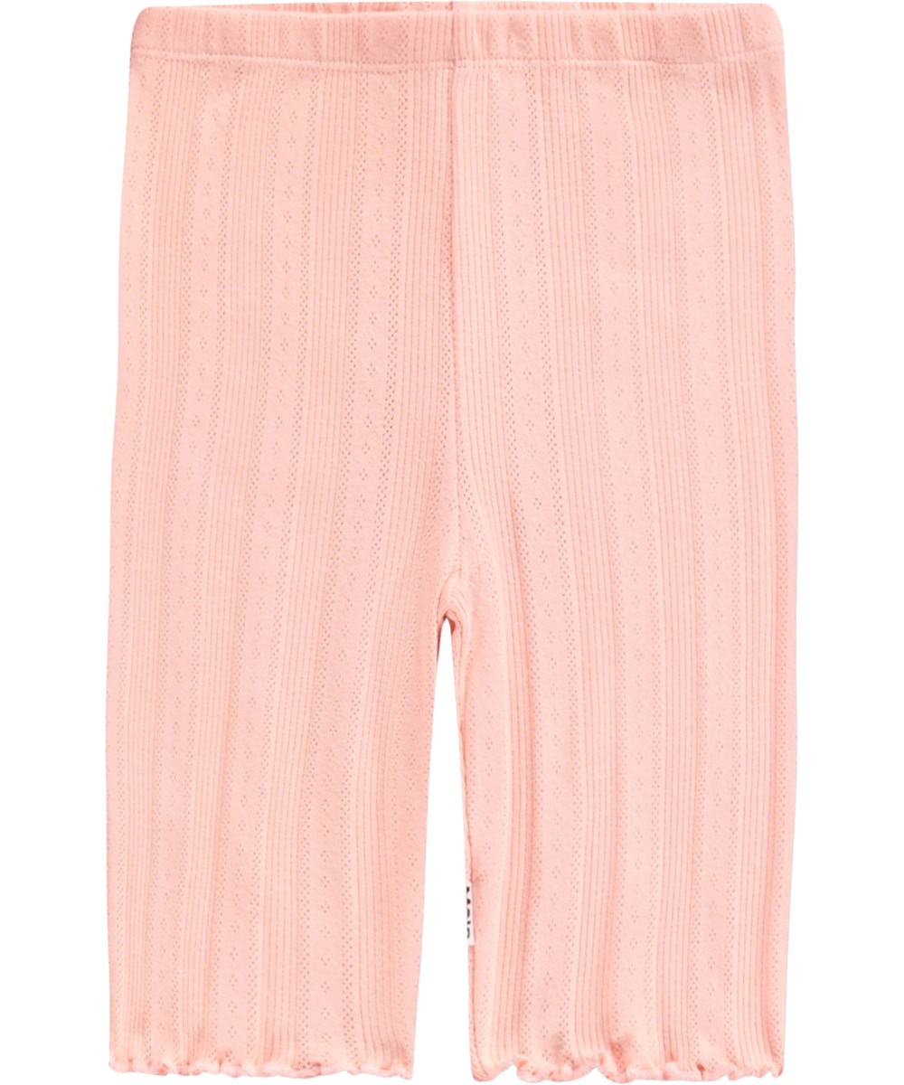Noella - Peach Bud - Roze kinderfietsbroek gemaakt van biologisch katoen
