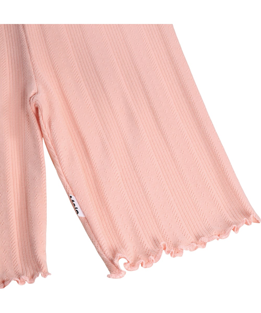 Noella - Peach Bud - Roze kinderfietsbroek gemaakt van biologisch katoen