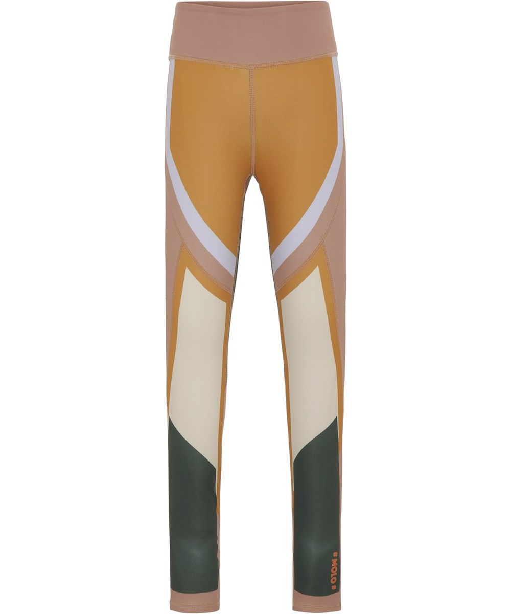 Oliwia - Sporty Block - Sportlegging met kleurrijke panelen