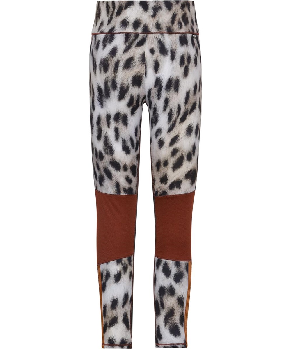 Olympia - Snowy Leo Fur - Sportlegging met sneeuwluipaarden print