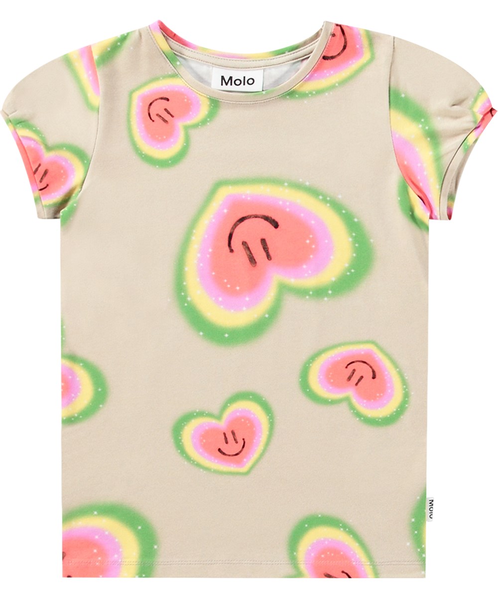 Tasu - Aura Hearts - Tweedelige pyjamaset van zacht biologisch katoen