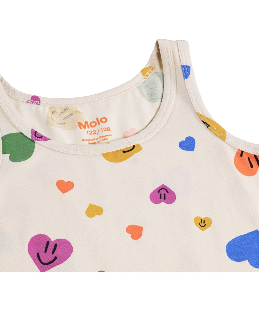 Jeanie 2-Pack - Confetti Smiles - Duopak kinderhemdjes  met een print gemaakt van zacht biologisch katoen