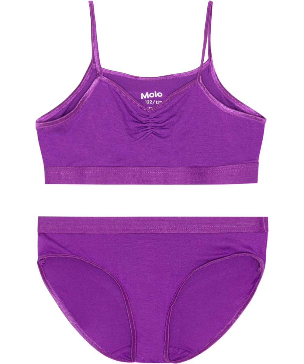 Jinny Set - Purple Dusk - Zachte paarse stretch ondergoed