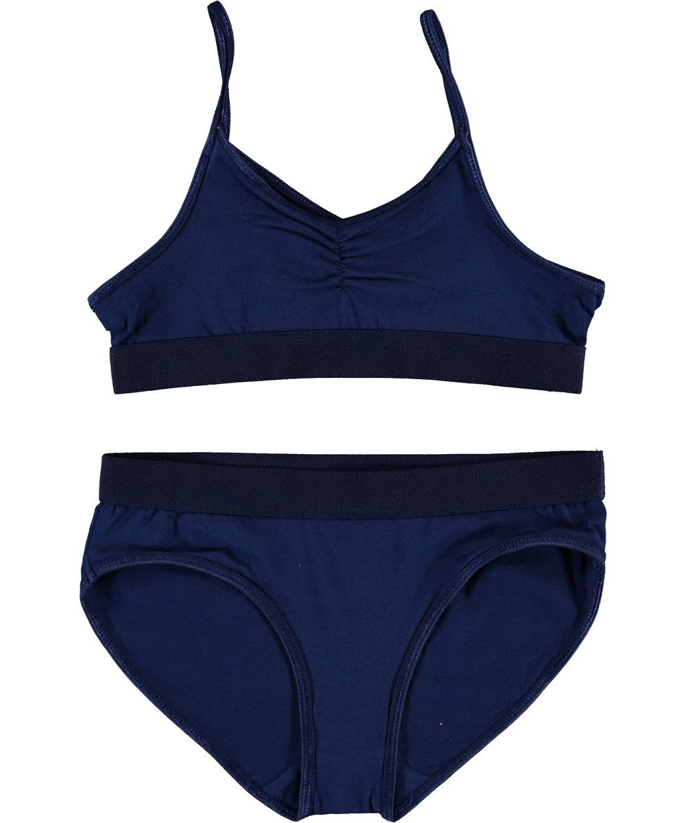 Jinny - Ink Blue - Blauw organisch ondergoed