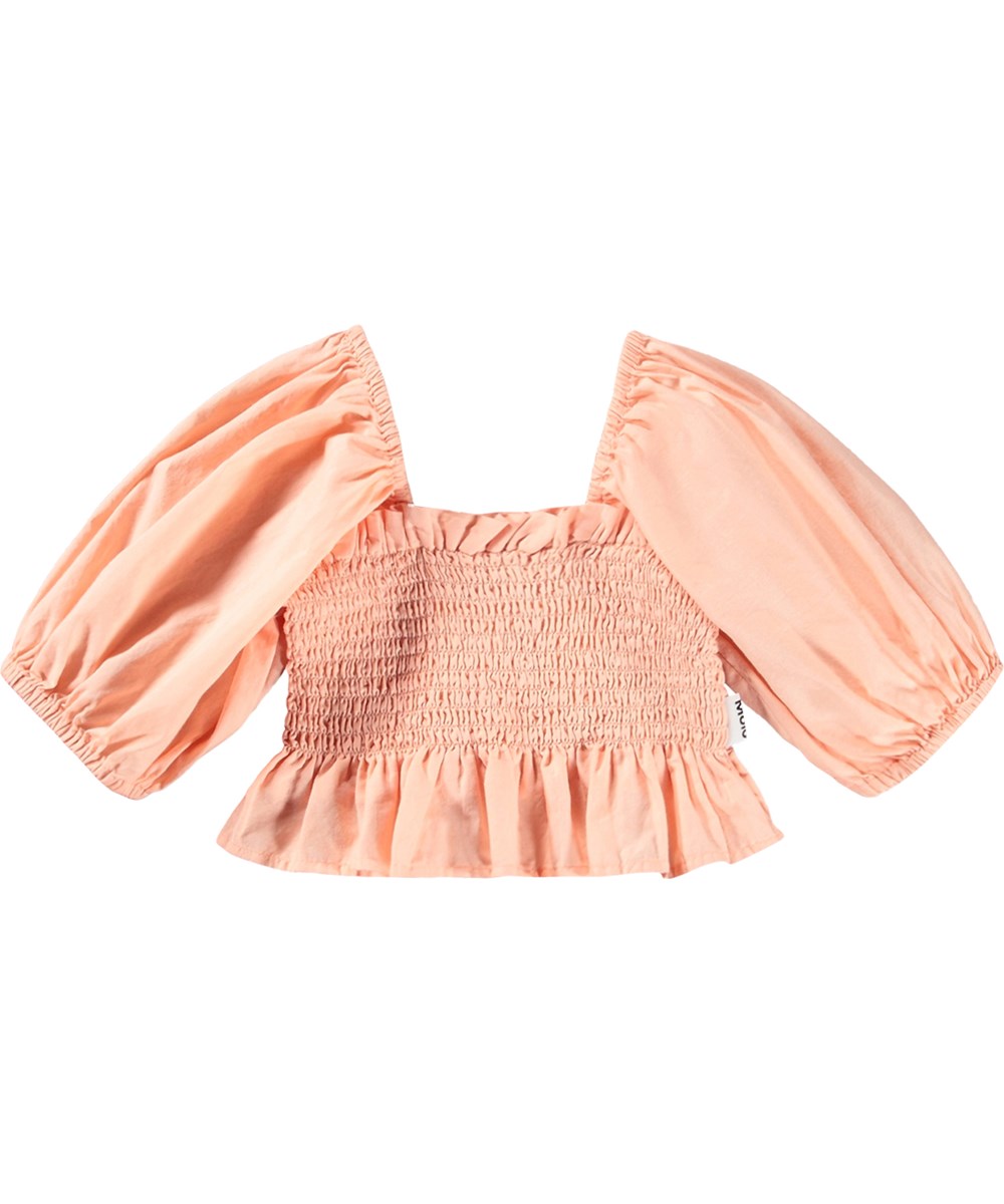 Rosine - Peach Bud - Zacht, perzikkleurig crop top voor kinderen