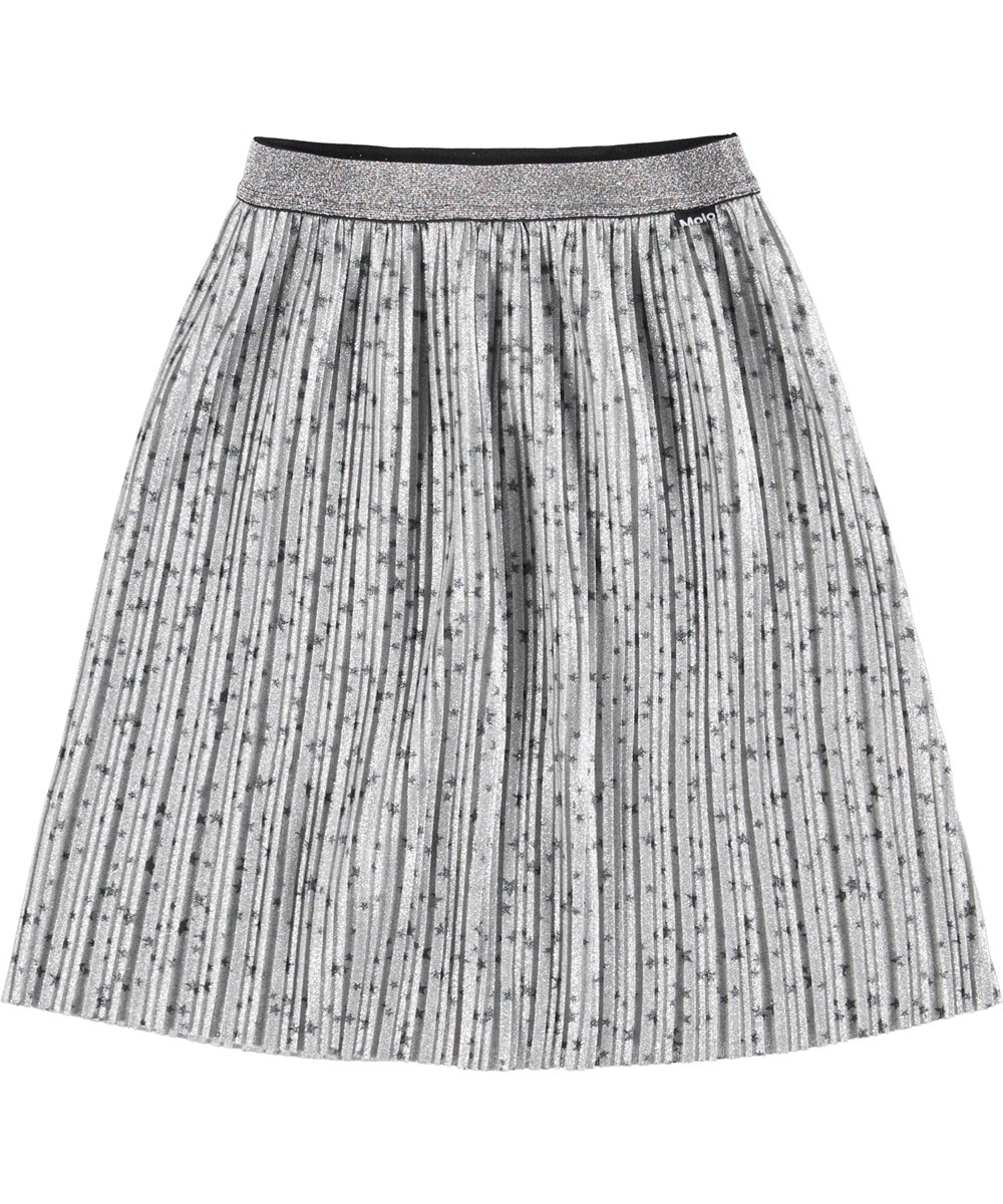 Bailini - Grey Star - Zilverkleurige rok met sterrenprint