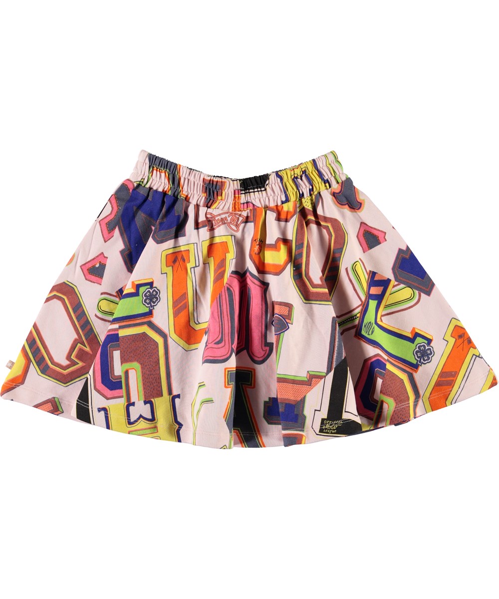 Barbera - Varsity - Roze rok met letters