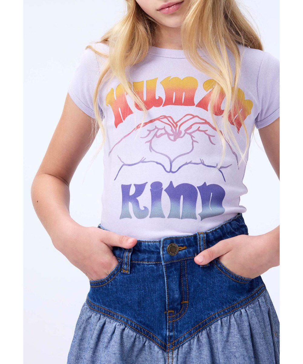 Becca - Two Side Denim - Mooie spijkerrok met twee kleuren gemaakt van biologisch katoen.