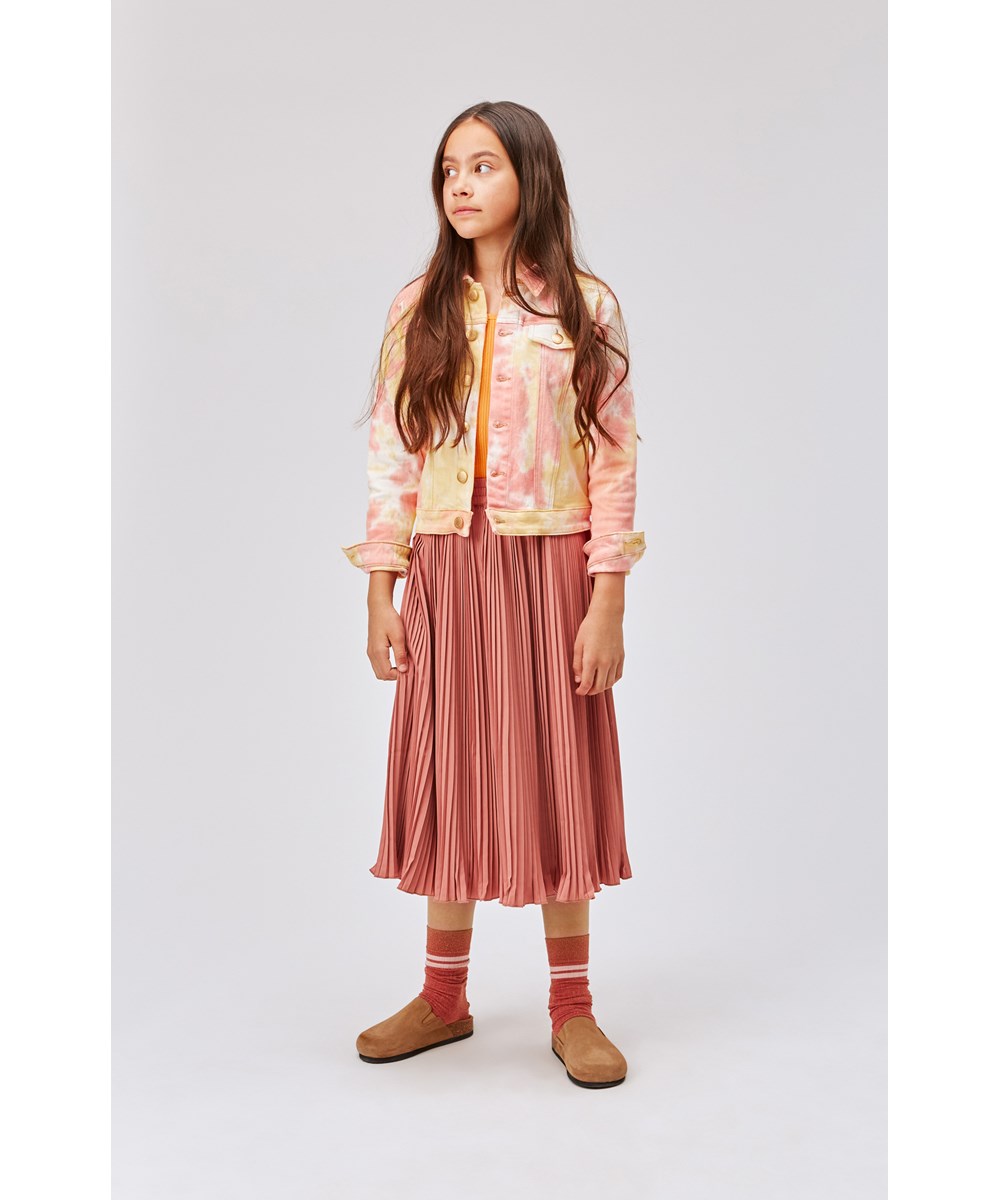 Becky - Muted Rose - Geplooide rok in oudroze