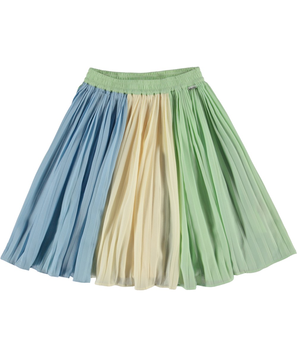 Bess - Pale Pear - Geplooide rok in pastelkleuren