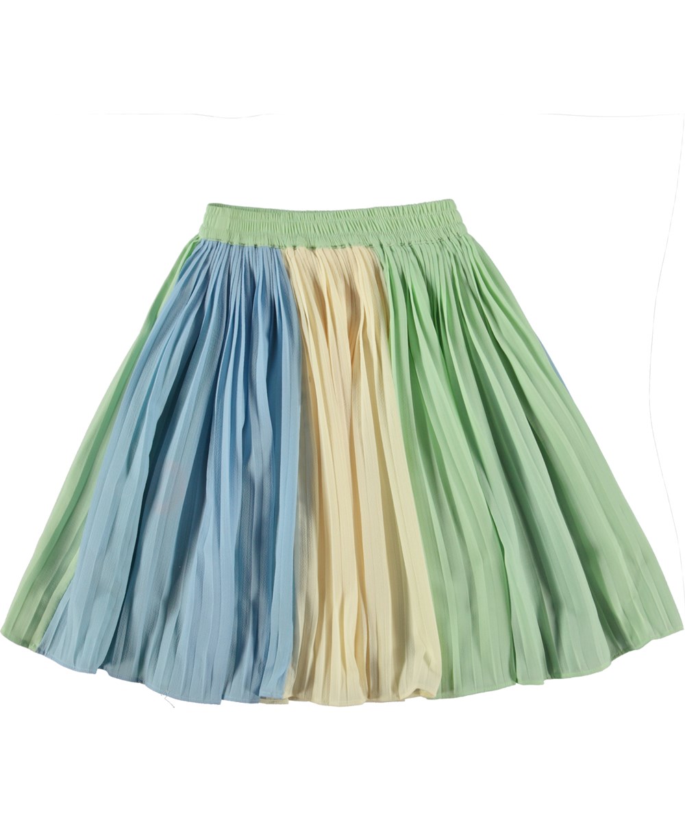 Bess - Pale Pear - Geplooide rok in pastelkleuren