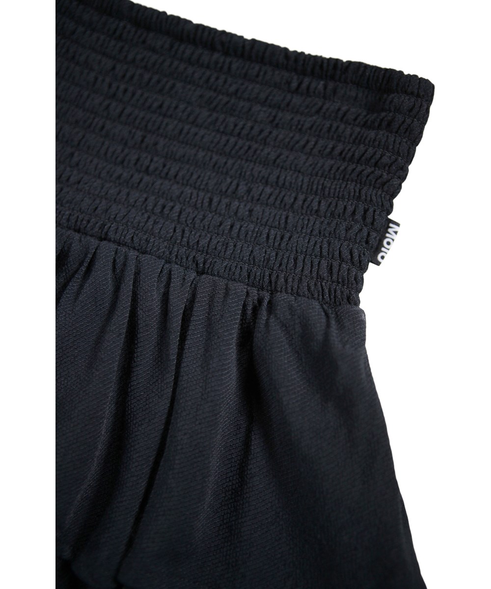 Bonita - Black - Zwarte knielange rok voor kinderen gemaakt van viscose.