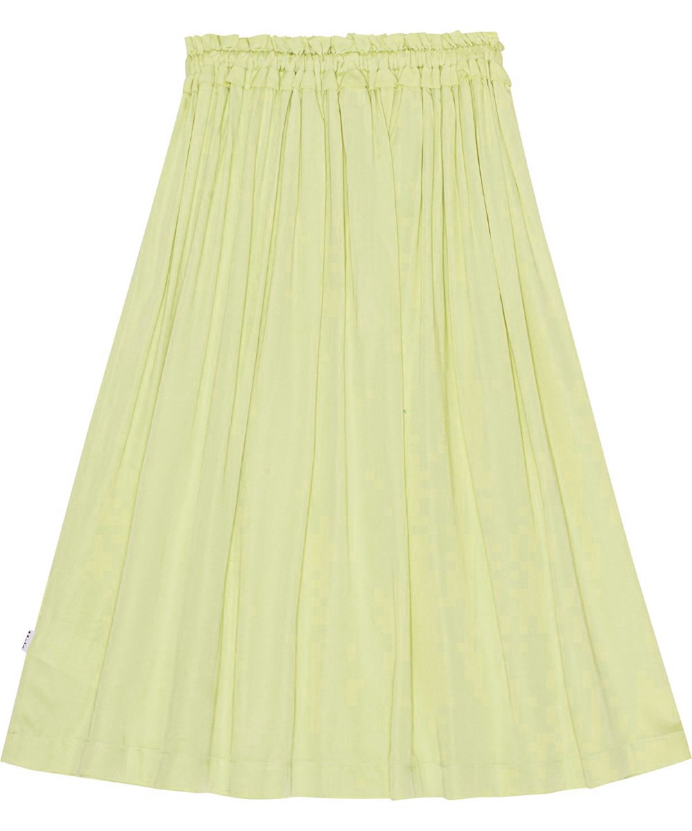 Brittany - Green Tea - Lichtgroene rok van viscose