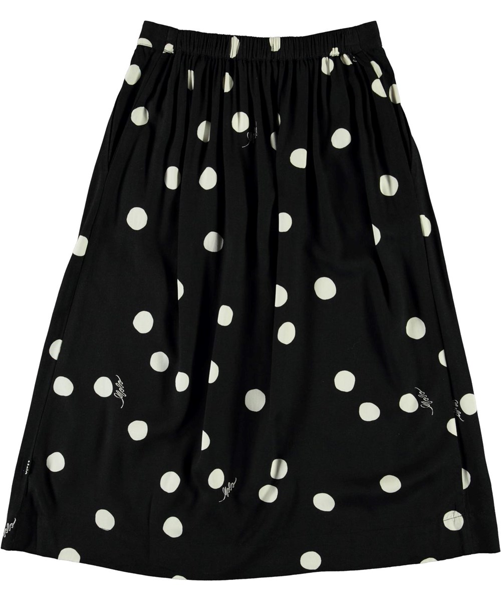 Buffy - White Dots - Zwarte rok met witte stippen