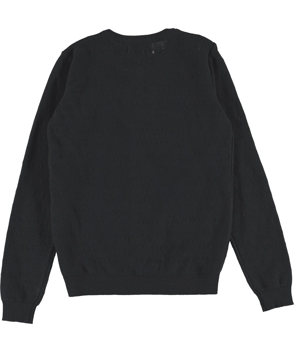 Georgina - Black - Zwarte gebreide vest