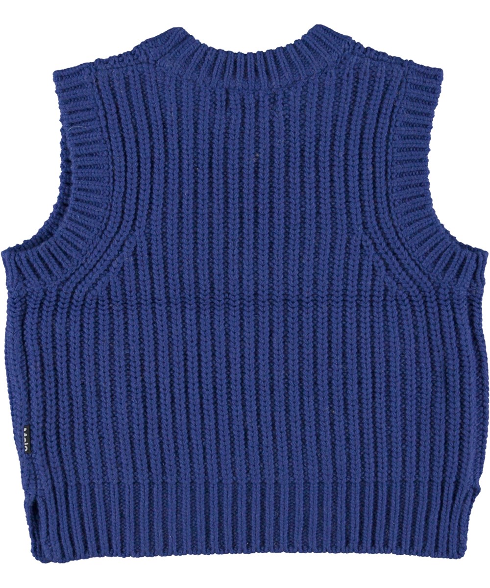 Gilberte - Twillight Blue - Donkerblauwe gebreide spencer