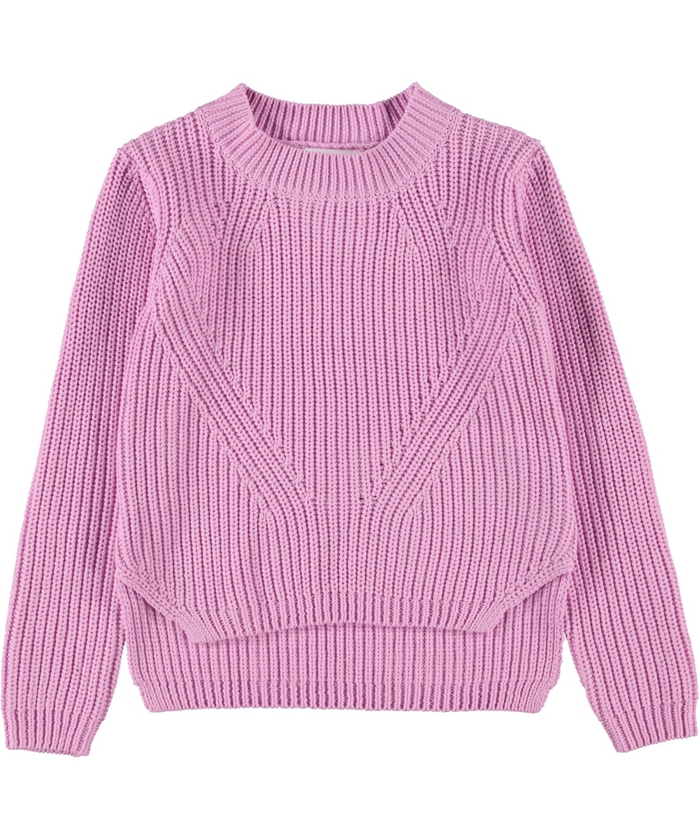 Gillis - Wild Orchid - Roze katoenen trui