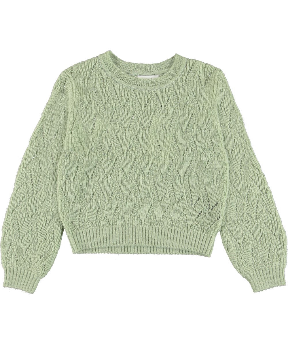 Ginger - Mint - Mintgroene gebreide trui