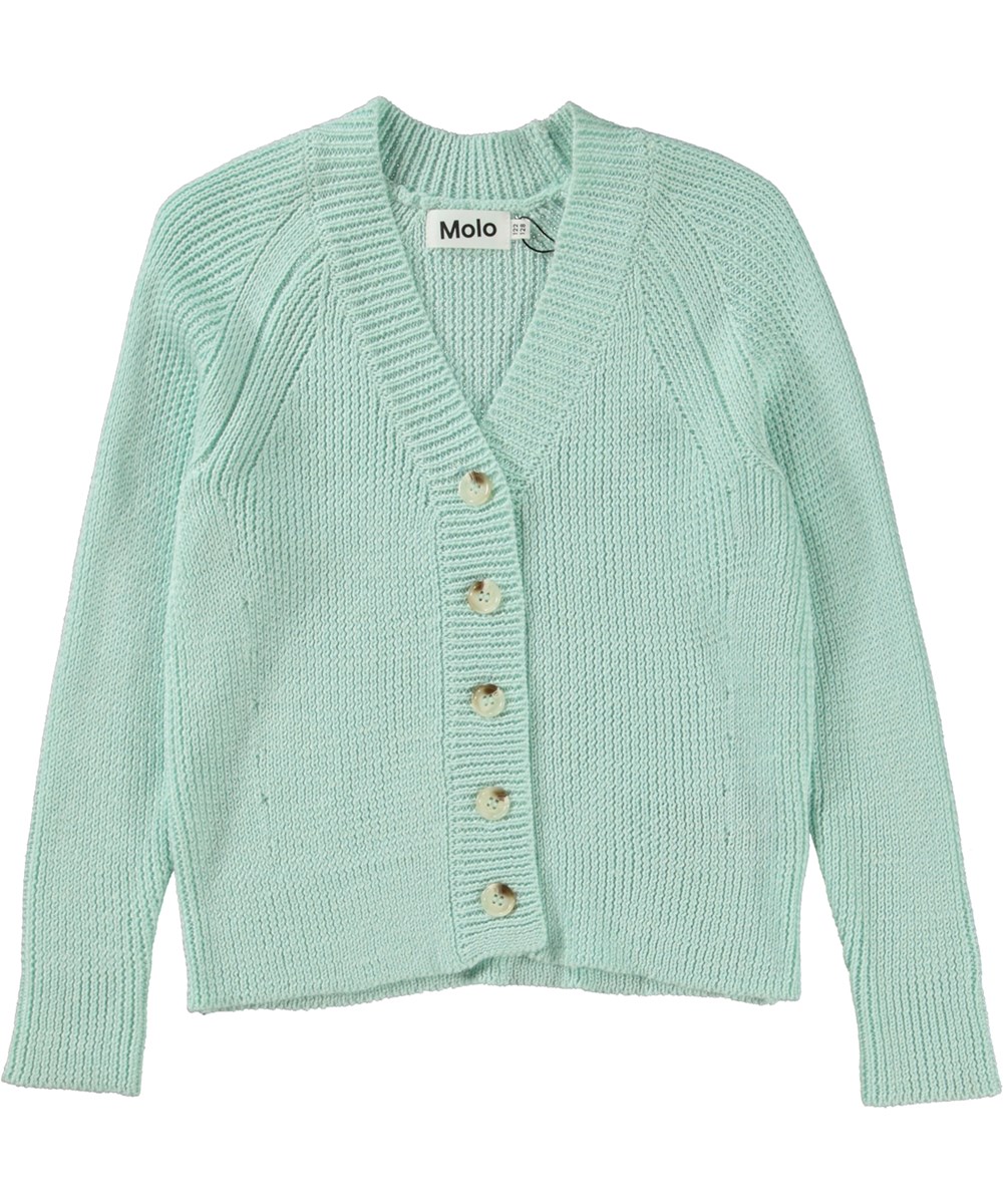 Glenys - Pool Blue - Groen gebreide vest