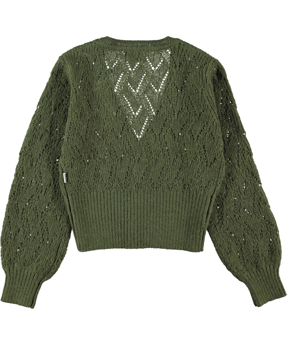 Glory - Pond - Groen gebreide vest