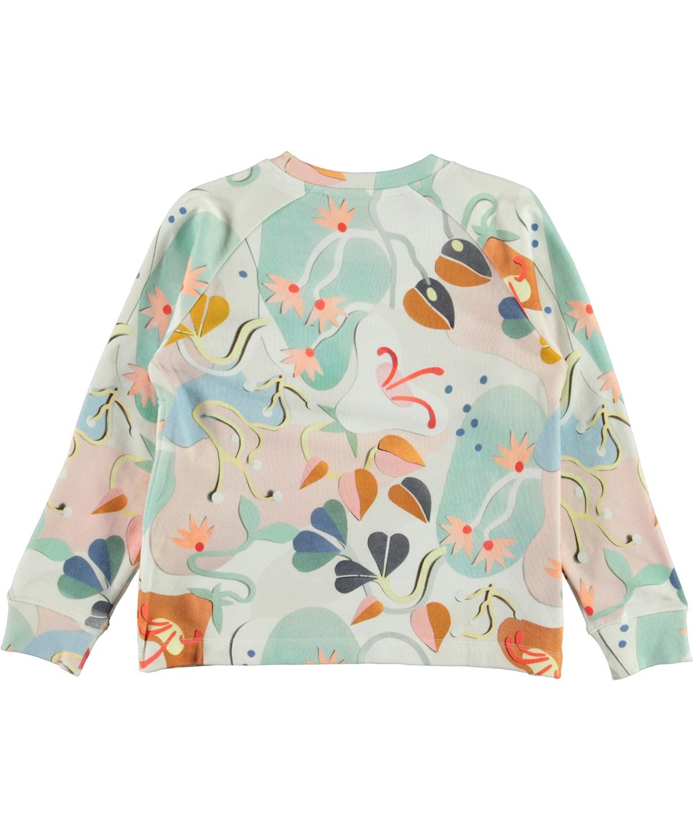 Maddie - Papercut Sweat - Sweater met pastelkleurige print
