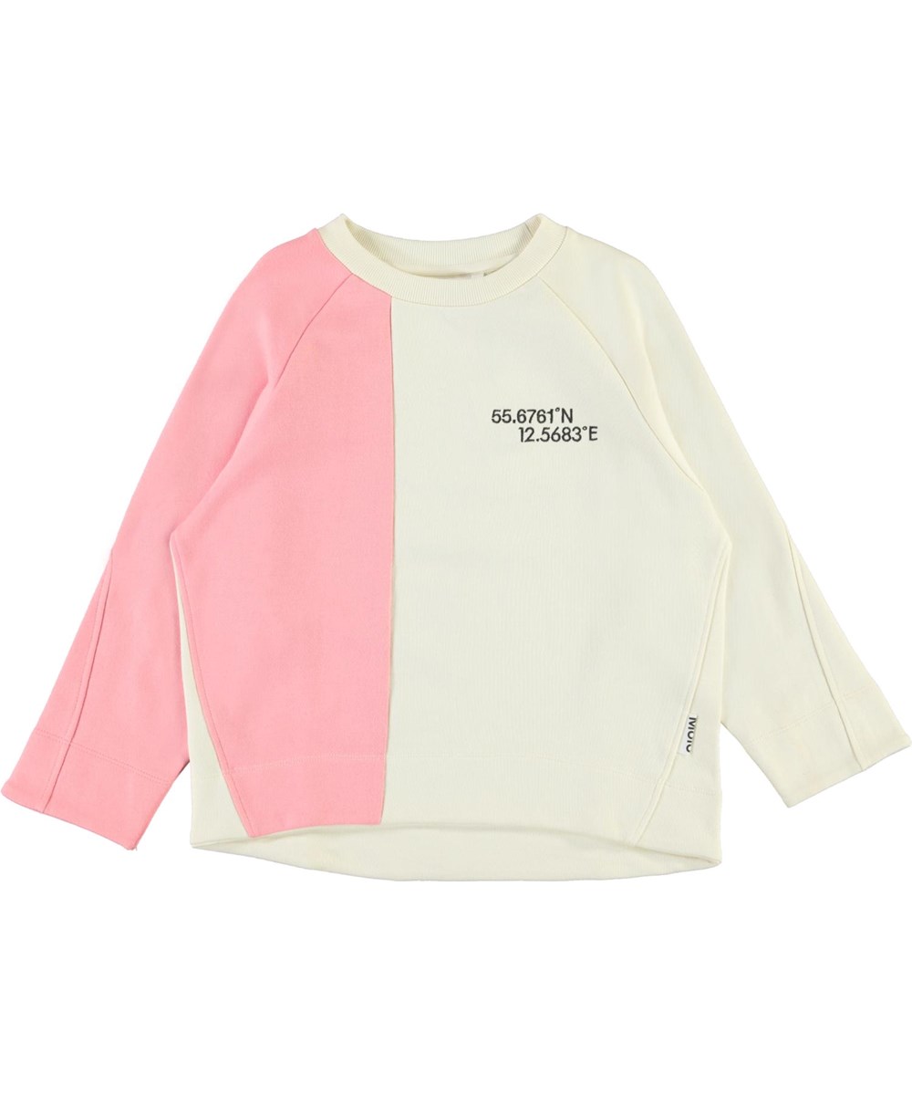 Maggie - Hyper Ivory - Roze en beige sweater
