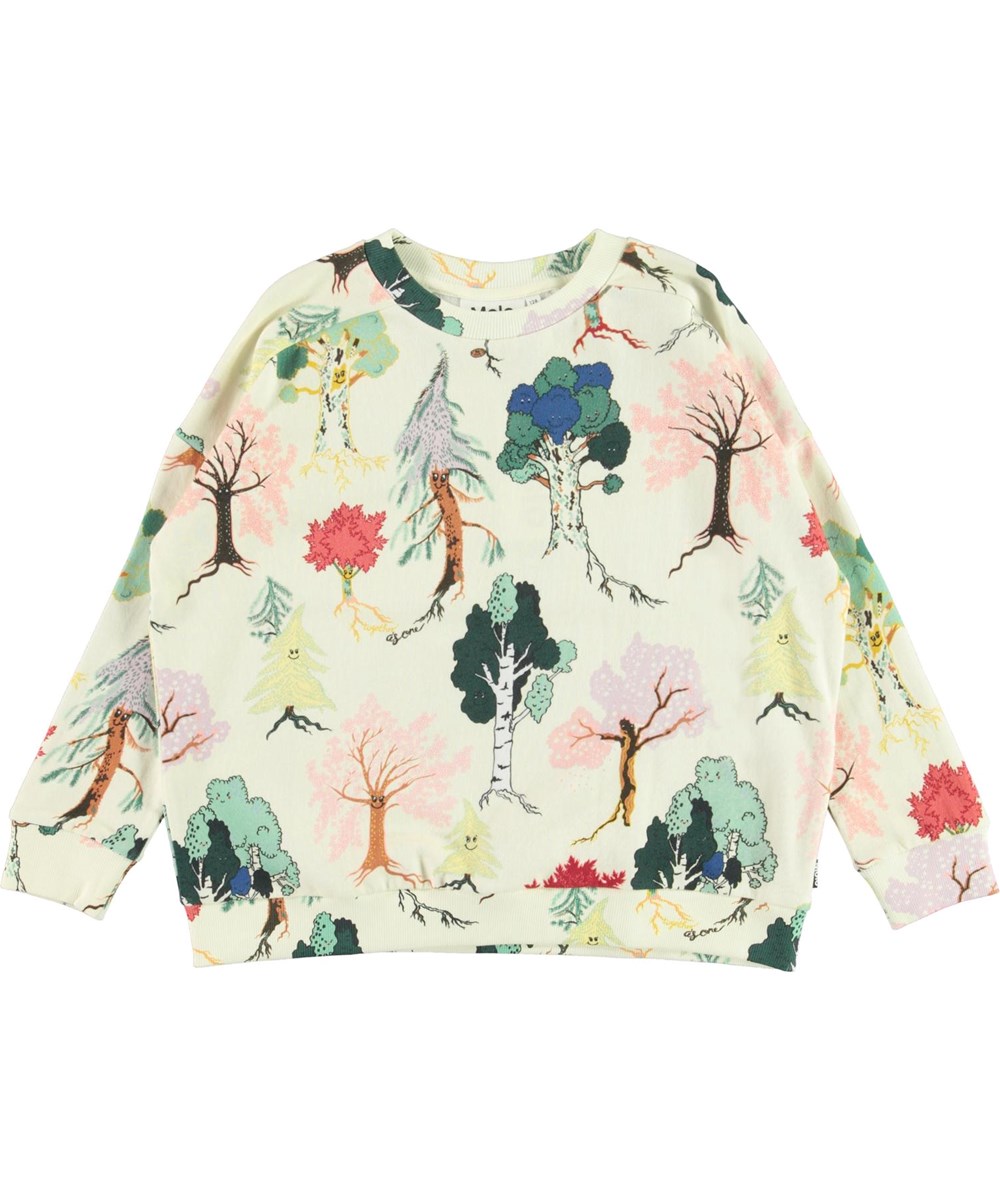 Mandy - Forest Friends - Sweater met bomenprint