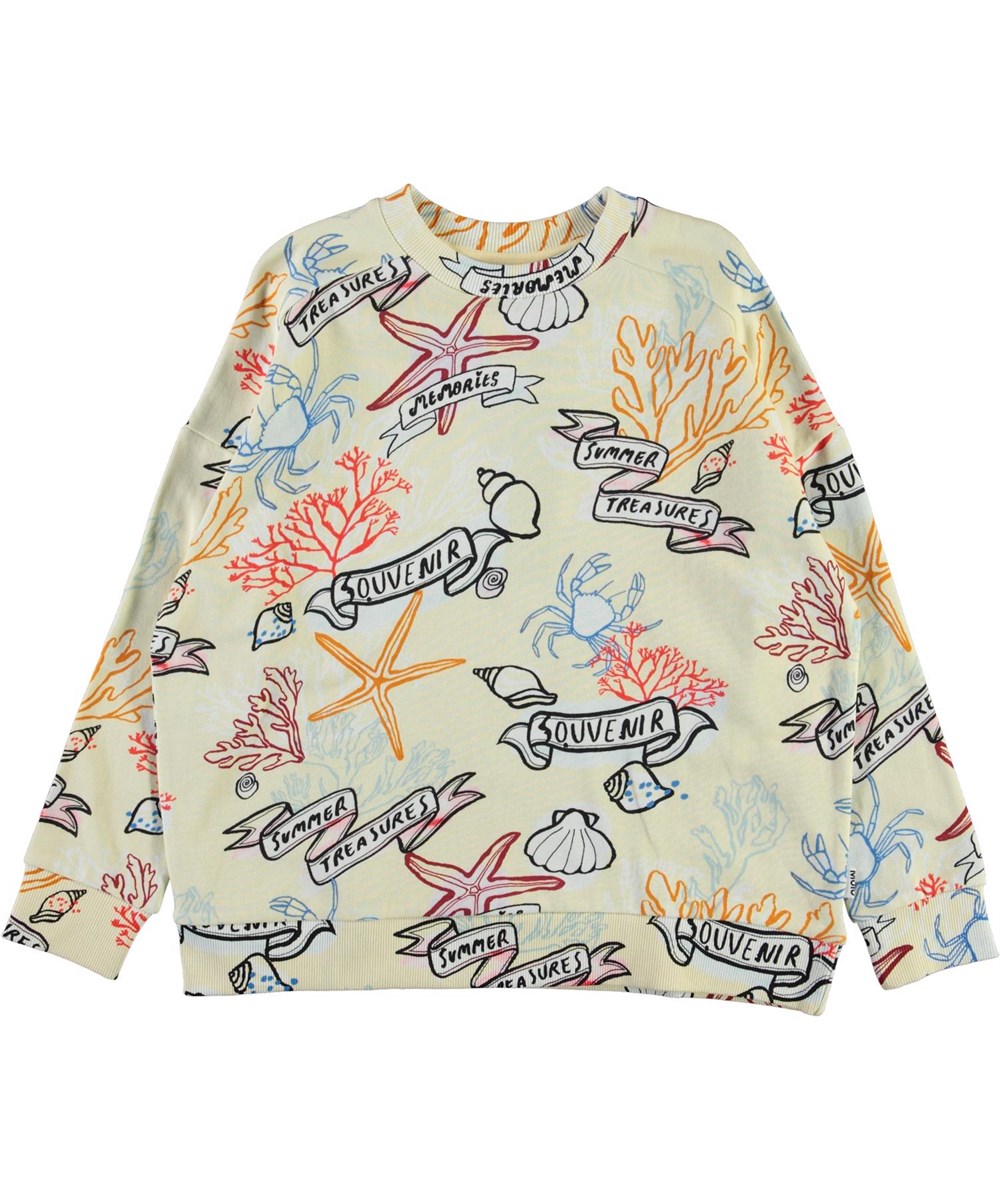 Mandy - Souvenir - Sweater met krabben en schelpen