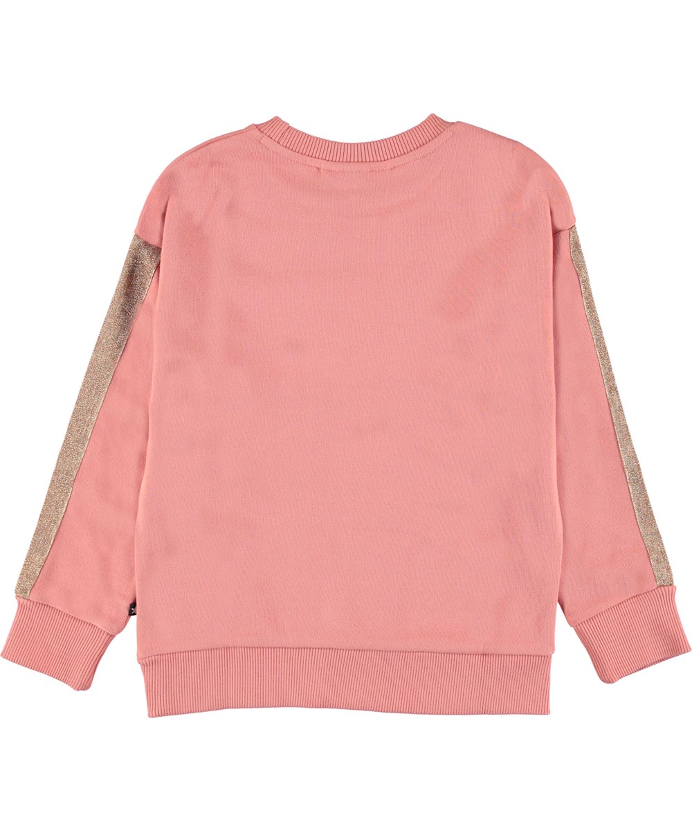 Manon - Rosewater - Roze trui met strepen.