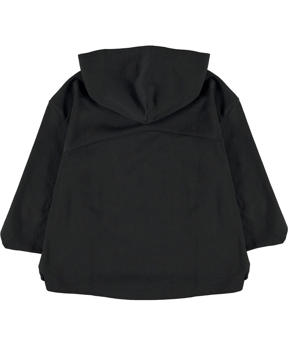 Marilyn - Black - Zwarte biologische hoodie met wijde mouwen