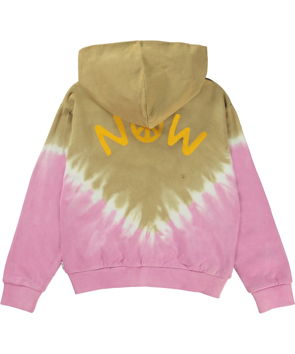 Mel - Cardboard - Biologische roze en beige vest met rits