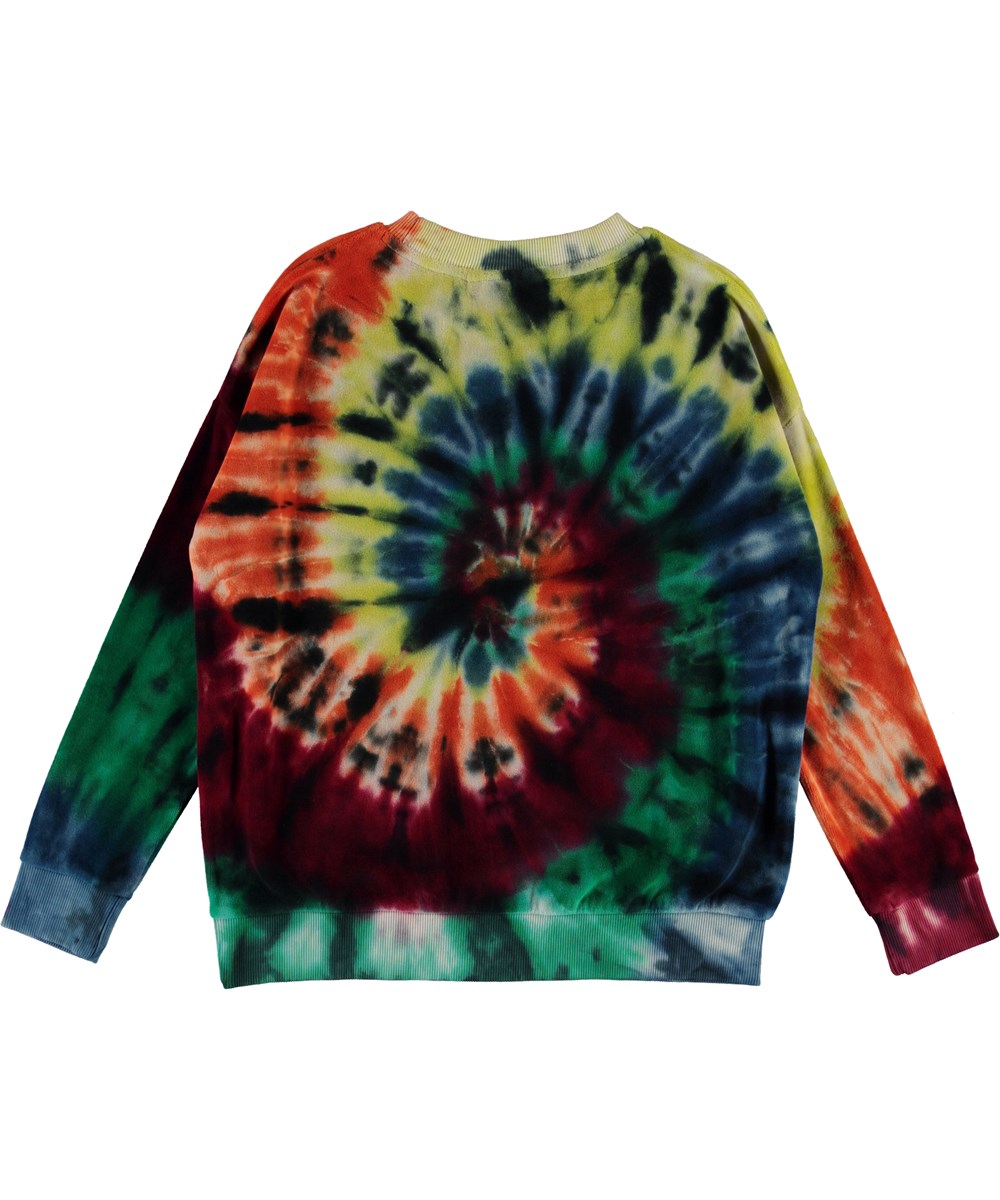 Mika - Autumn Swirl - Tie dye fluwelen trui