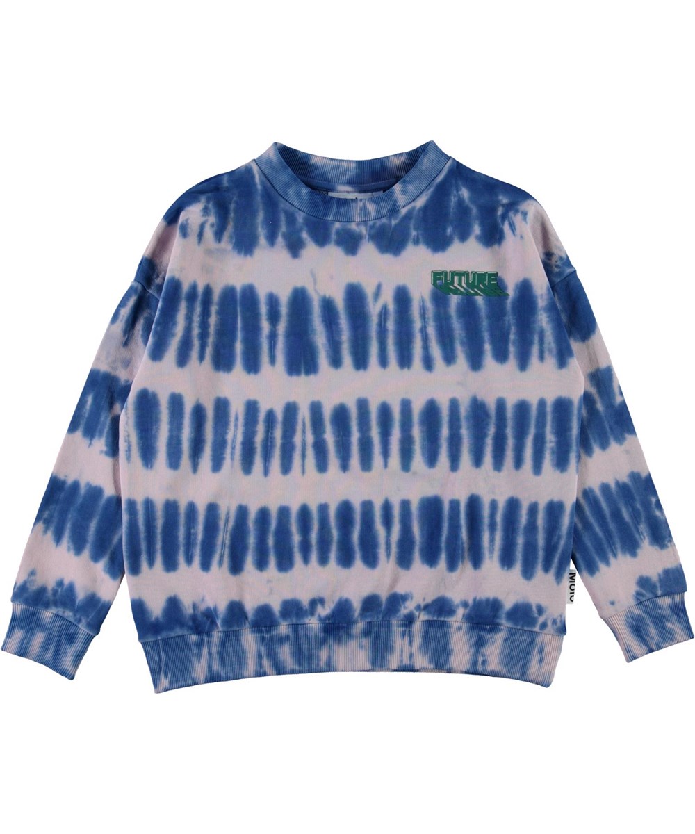 Mika - Electric Reef - Sweater met tie-due print in roze en blauw