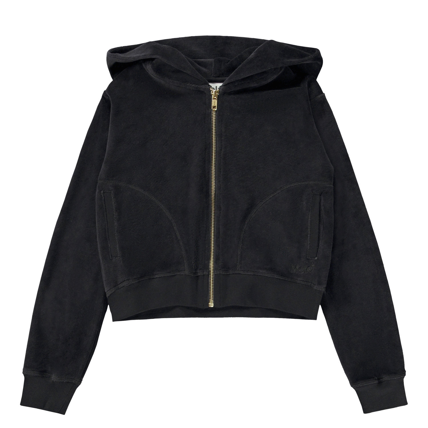YOURS Plus Size Zwarte Metallic Truijurk met Ritssluiting | Yours Clothing