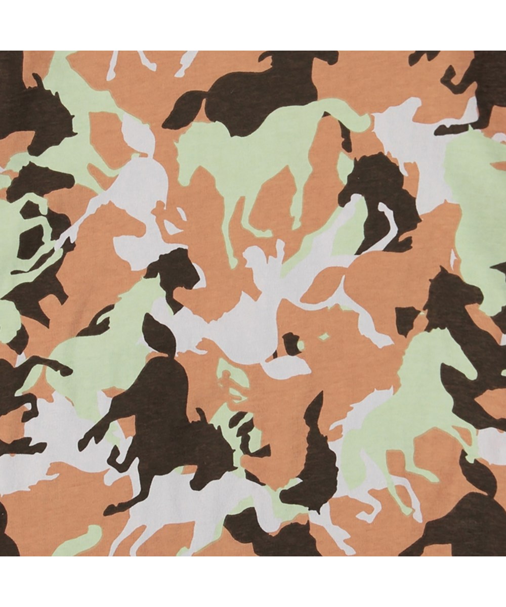 Moz - Horse Camo Lilac - Hoodie met paarden camouflage print