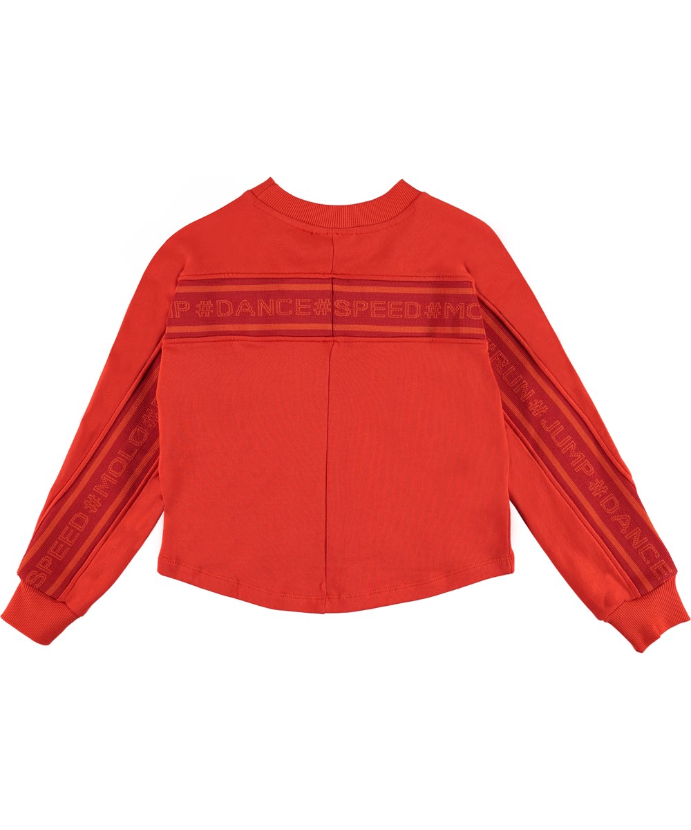 Opal - Coral Red - Rode sportieve sweater