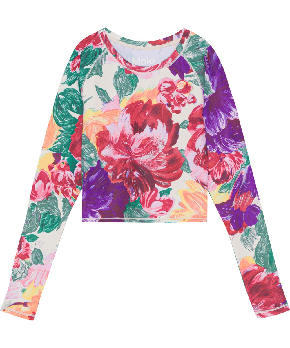 Oda - Energy Flowers - Sport longsleeve met bloemenprint
