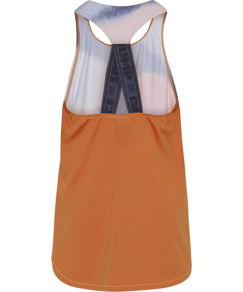 Oriana - Faded Spray - Kleurrijke sporttop met spuitbus print