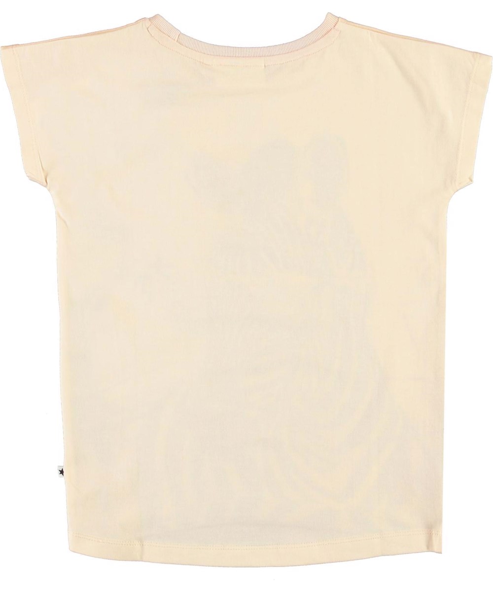 Ragnhilde - Zebra Fun - Biologisch t-shirt met zebra en palmbomen