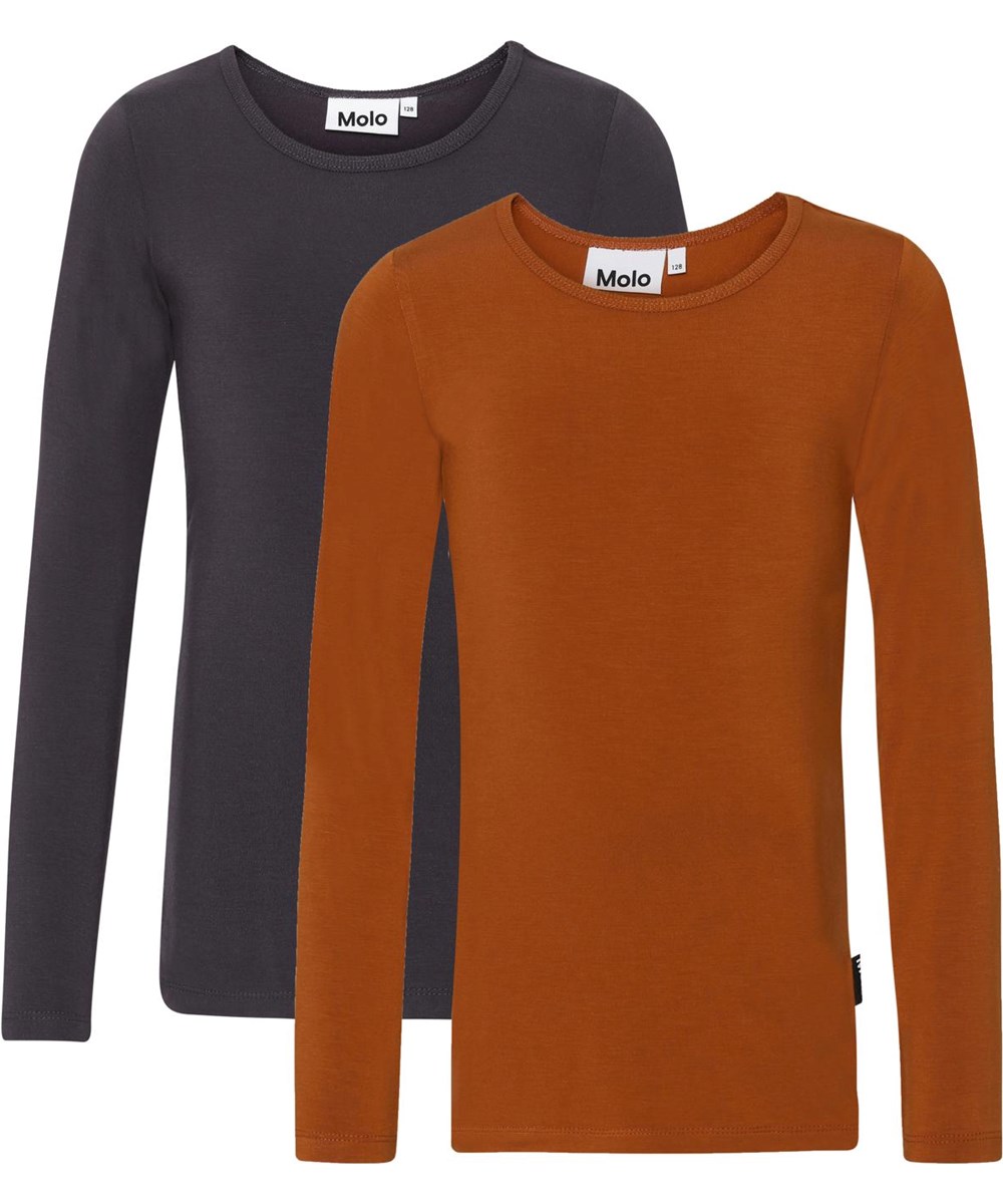 Ramona 2-Pack - Autumn Night - Biologische 2-pak in bruin en blauw